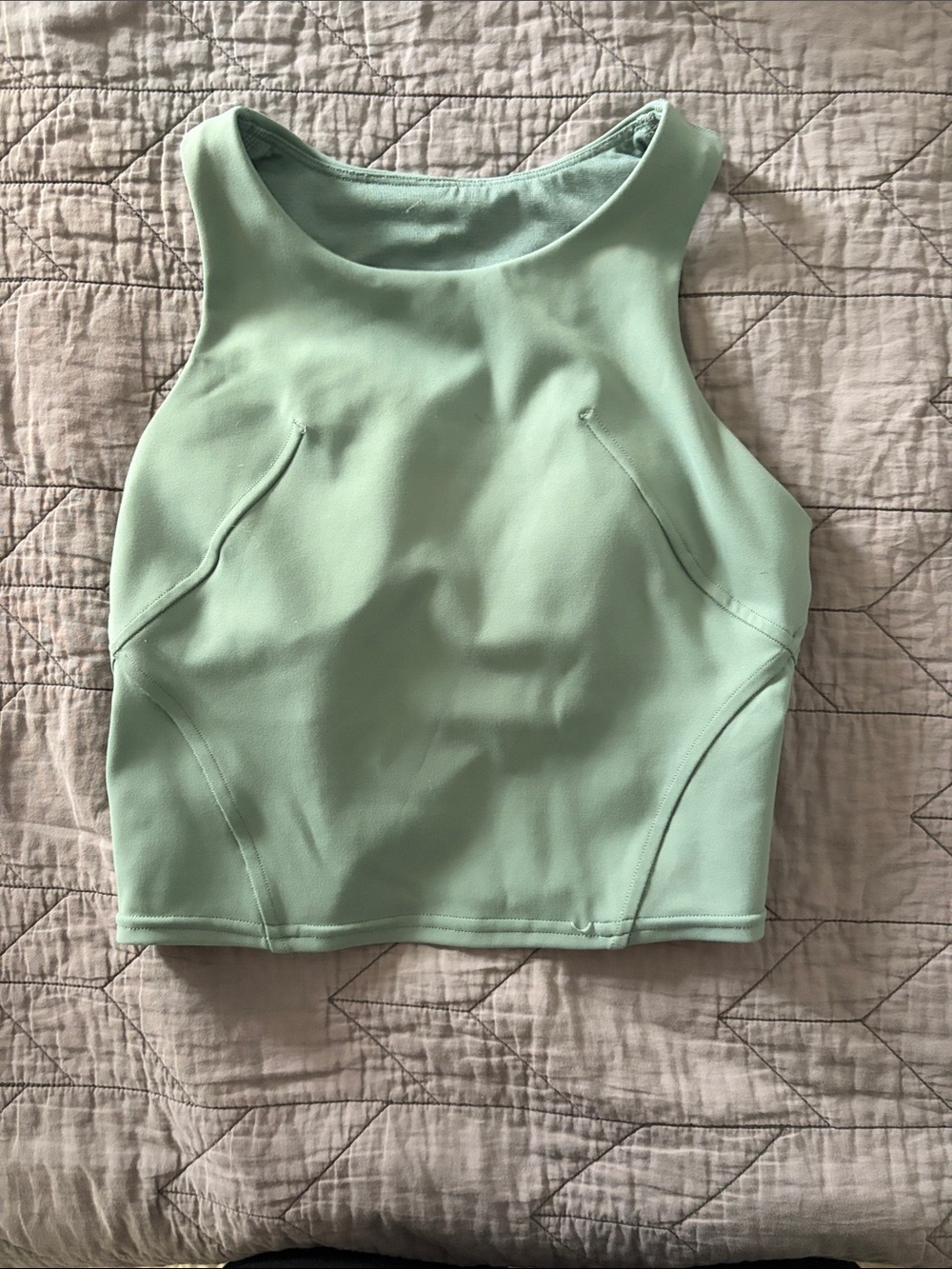 lululemon athletica Mint Green Cropped Tank
